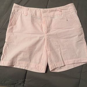 Vineyard Vines Seersucker Pink and White shorts